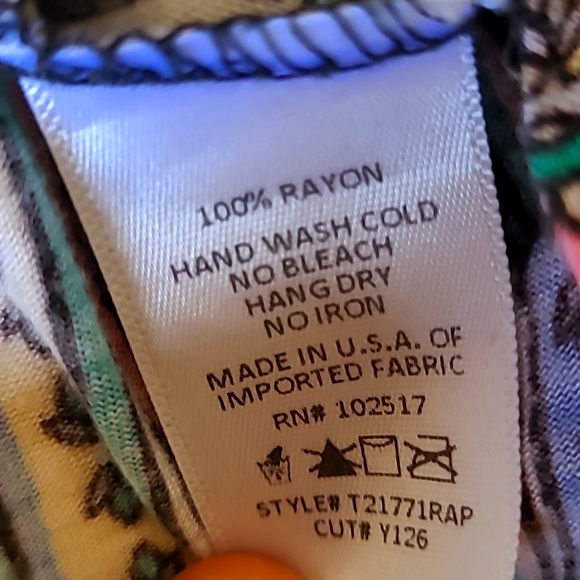 Soprano Multicolor Multipattern Striped Spaghetti Strap Flowy Crop Top Tank Top - Picture 4 of 4